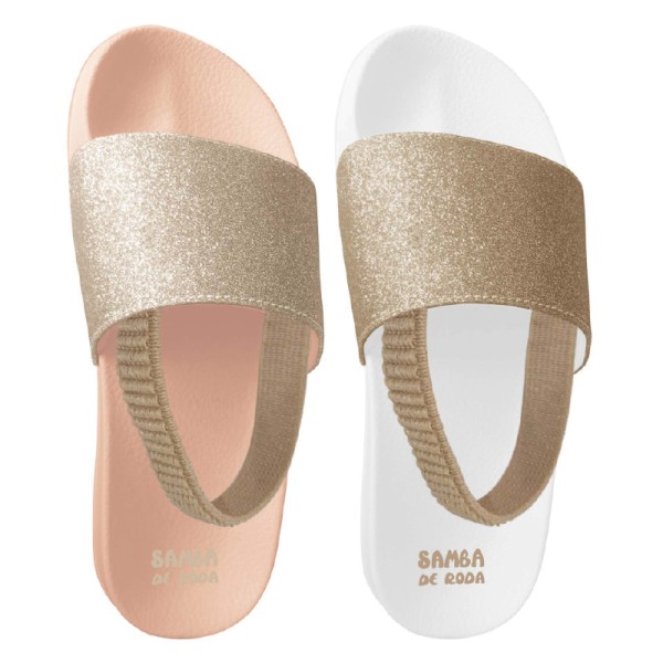 Claquettes Enfant avec élastique - du 24 au 29 - 2 couleurs - 12 paires